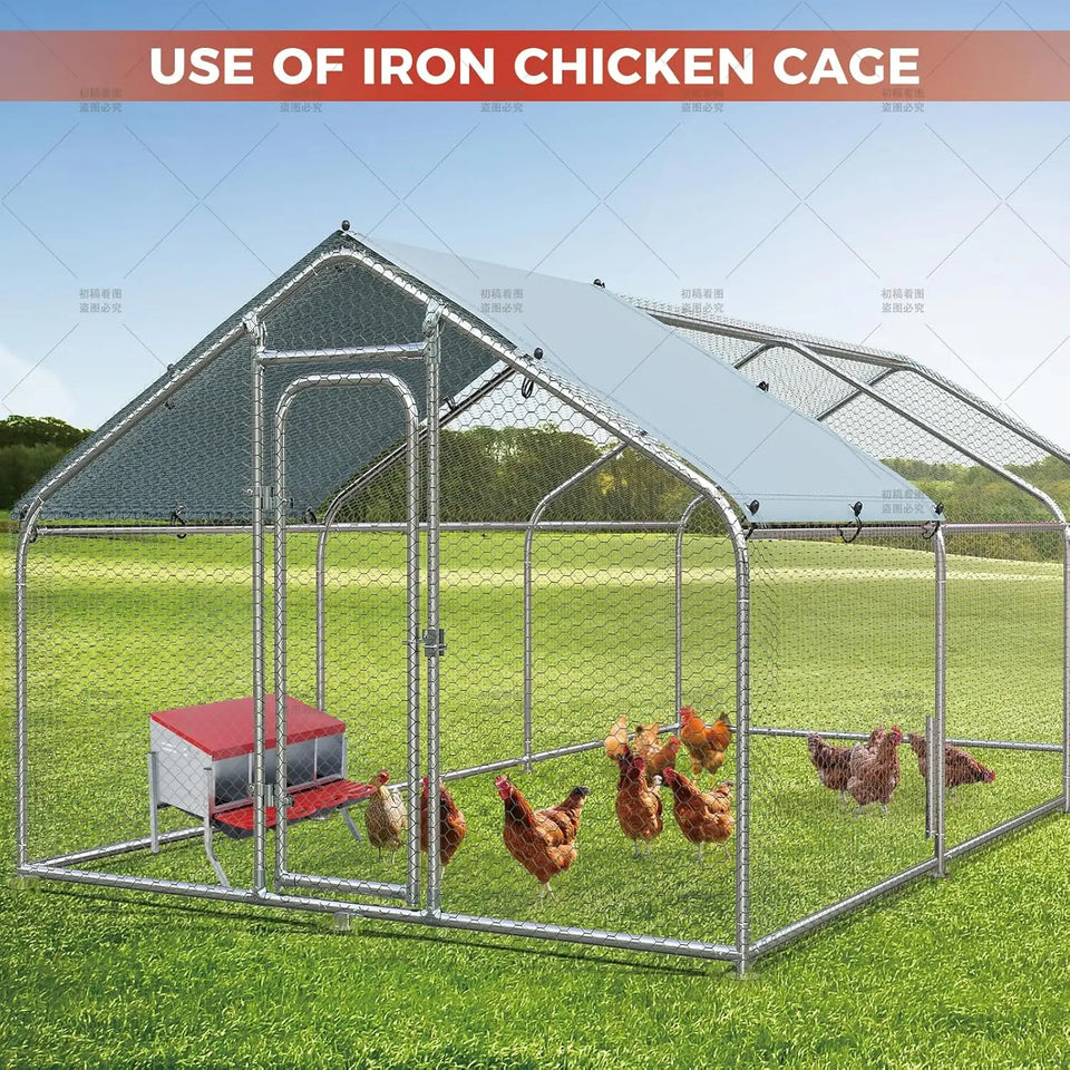 Multi-Compartment Metal Chicken Nesting Box Automatic Roll-Out Egg Collection Waterproof Steel Laying Box for Hens Ducks Rabbits