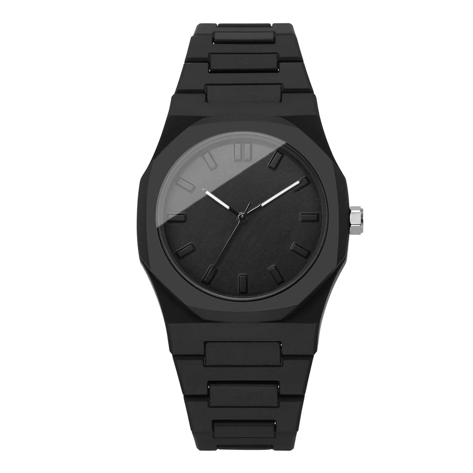 Casual Plastic Strap Women Quartz Wristwatch Fashion Simple Dial Quartz Watches For Ladies Clock Reloj Mujer (Without Box)