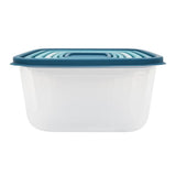 14 Piece Nestable Food Storage Containers Dishwasher Safe Clear Plastic Kitchen Organizer Ideal Home and Outdoor Use