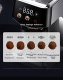 Touchscreen Electric Coffee Grinder - Automatic Commercial & Home Use, Stainless Steel Burr Mill with Dose Control, LCD Display
