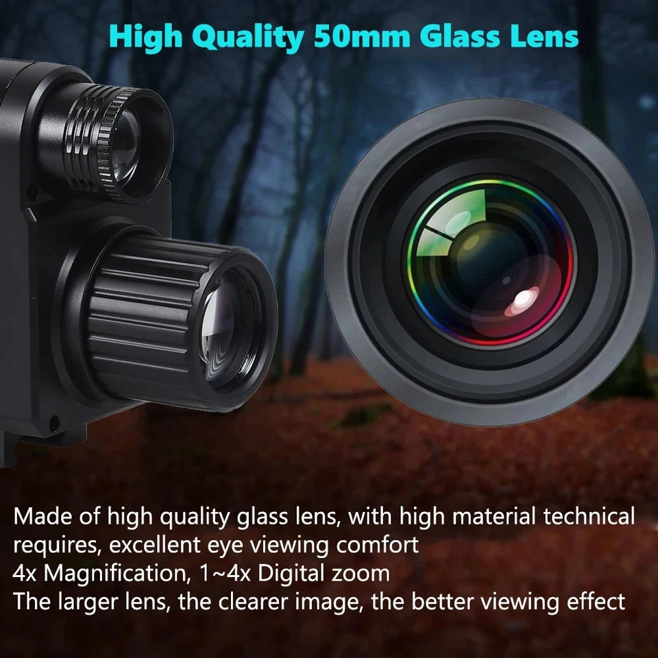 Tactical FAST Helmet NVG Night Vision Device, Hunting Riflescope IR Night Vision, Outdoor CS Shooting Training Sight Digital Cam