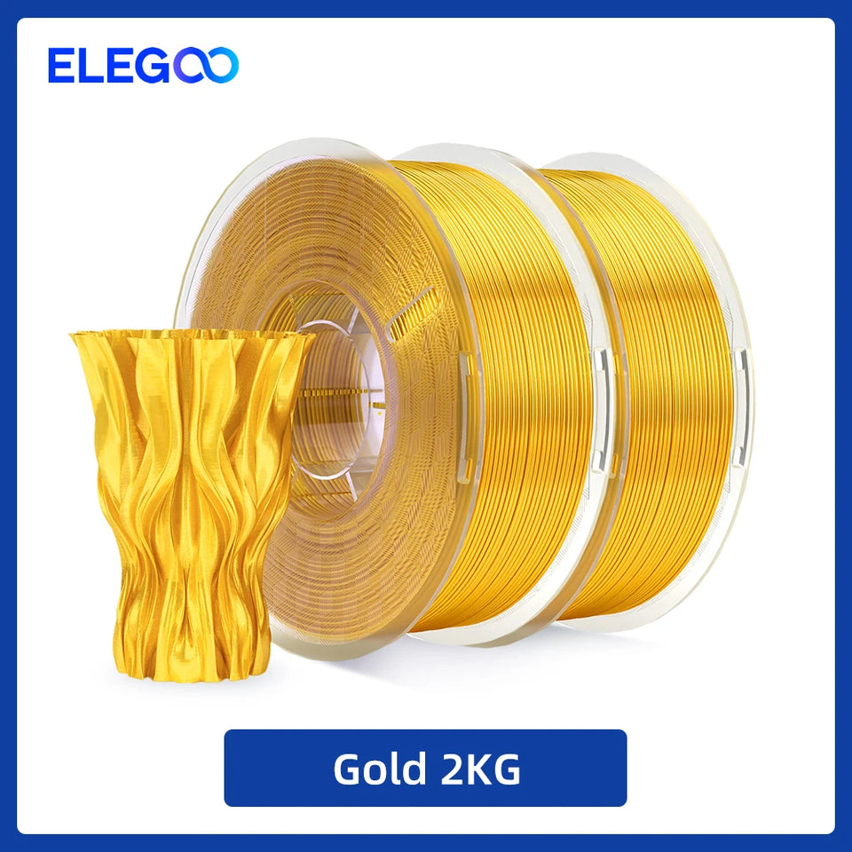 ELEGOO 5/10KG Silk Filament PLA 1.75mm 3D Printer Filament for FDM 3D Printers Elegoo PLA for Elegoo Centauri Carbon
