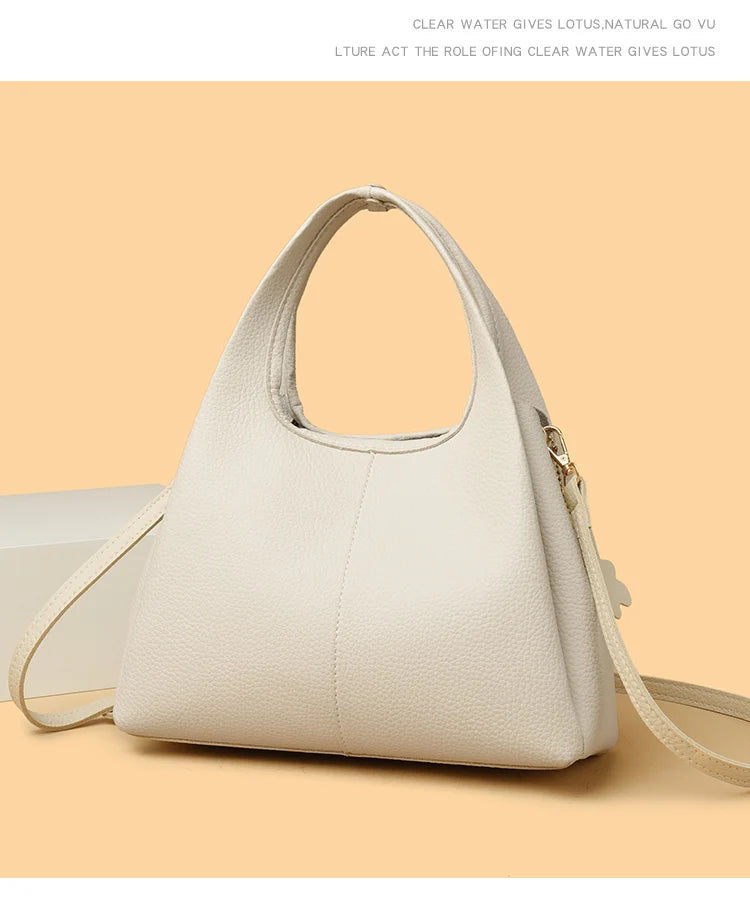 Luxury Casual Tote Women Bag High Quality Leather Ladies Handbag Shoulder Crossbody for Women 2025 Large Vintage Bags Sac A Main