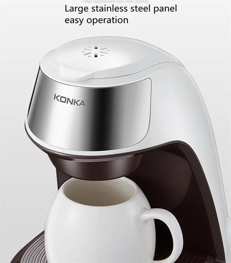 Household small office tea brewing machine Portable Coffee Maker Automatic drip coffee machine