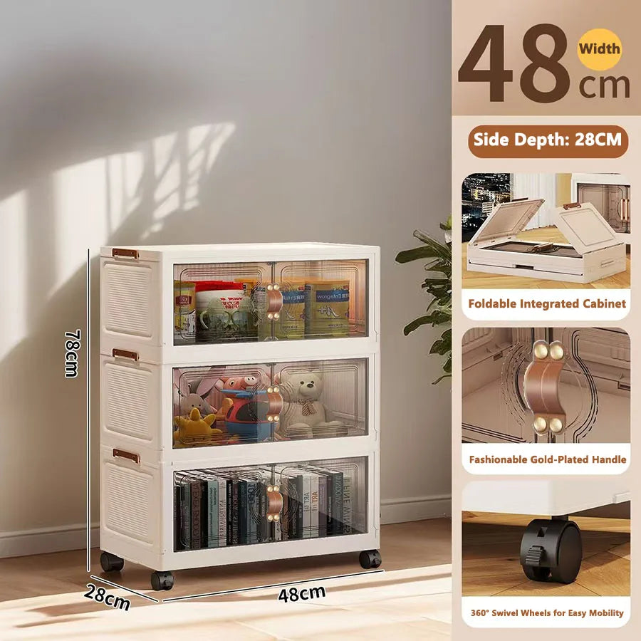 Multilayer Storage Closet Organizer for Multi-scene Use Home Organization Solution for Closets Pantry Or Garage