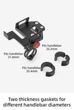 ROCKBROS Bike Phone Holder 360° View Bicycle Phone Holder for 4.7-7 inch Mobile Phone Moto Motorcycle Bracket Shockproof Bracket