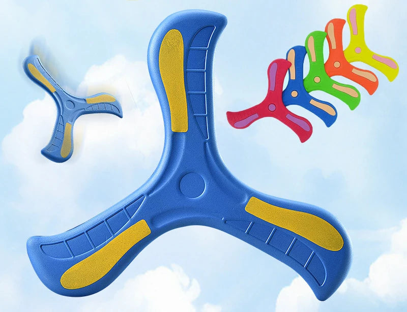 1/2/3pcs Children Boomerang Soft Three-leaf Cross Adult-kids Interactive Outdoor Toy Early Education Puzzle Decompression Gift