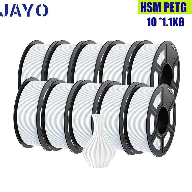 JAYO pla plus petg High speed matte PETG APLA 10Rolls  filament 175mm no bubbles smooth multiple colors optional for 3D printing