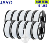 JAYO pla plus petg High speed matte PETG APLA 10Rolls  filament 175mm no bubbles smooth multiple colors optional for 3D printing