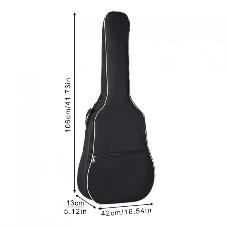 41 Inch Acoustic Guitar Gig Bag Case Portable Oxford Fabric Waterproof Double Straps Padded Soft Backpack Guitar Accessories