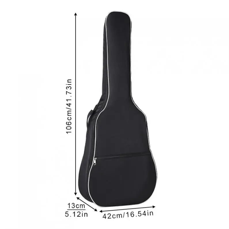 41 Inch Acoustic Guitar Gig Bag Case Portable Oxford Fabric Waterproof Double Straps Padded Soft Backpack Guitar Accessories