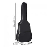 41 Inch Acoustic Guitar Gig Bag Case Portable Oxford Fabric Waterproof Double Straps Padded Soft Backpack Guitar Accessories