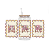 Coffee vibe Series easy peel waterproof DIY decoration decals 3D transfers uvdtf crystal sticker 16oz uv dtf cup wraps