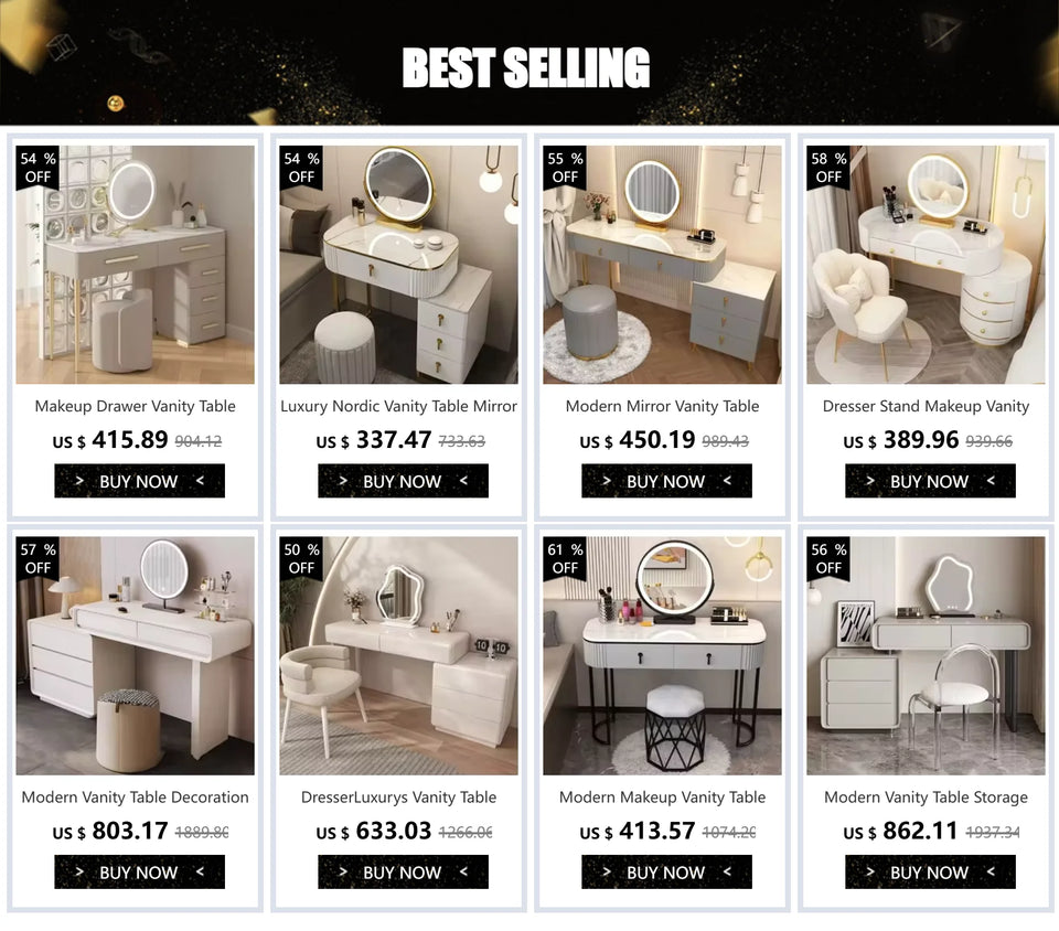 Makeup Vanity Table Decoration Livingroom Dressing Vanity Table Storage Drawer Table Coiffeuse Maquillage Bedroom Furniture