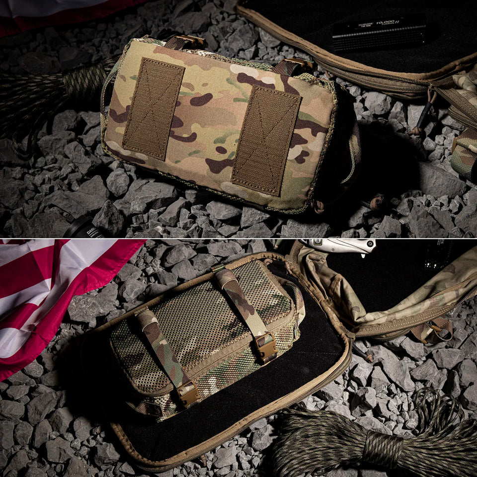 KRYDEX Tactical Modular Pouch Set Outdoor Backpack Organizer Travel Suitcase Packing Cubes Hunting Gear