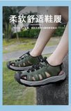 Summer Men's Sandals Beach Shoes Handmade Breathable Design Wading Casual Beach Shoes Lightweight Soft Bottom Outdoor Sandals