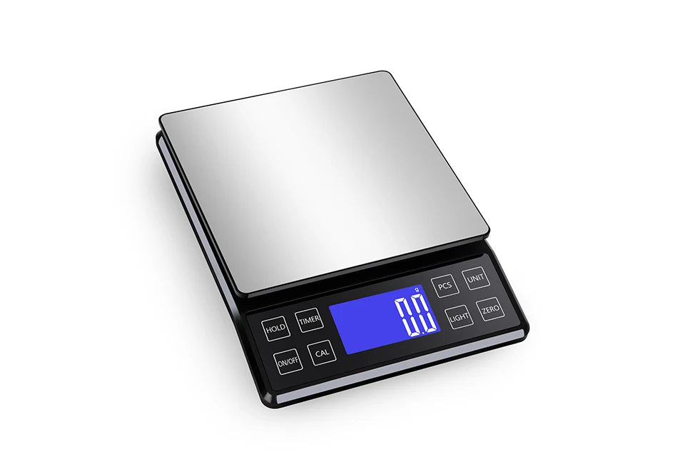 Digital Kitchen Scale 0.1g High Precision 3kg/5kg/10kg Home Waterproof Stainless Steel Electronic Balance Food Weighing Scale