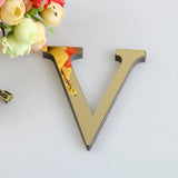 10CM 26 English Letters Wall Sticker 3D Mirror Acrylic Gold Wall Sticker Decals Self-Adhesive Home Party Decor Wall Art Mural