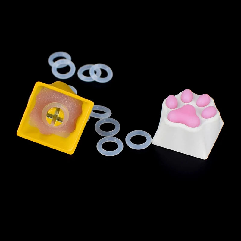 New 108pcs Silicone O Ring Switch Dampeners Damper Shock-Absorbing Silence Under Key Caps For Mechanical Keyboard