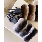 Real Rex Rabbit Fur Cuffs For Coat Women Winter Warm Natural Fur Trim New Fashion Detachable Fur Cuffs