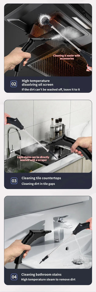 Portable Handheld Steam Cleaner High Pressure Steam Cleaning Machine for Kitchen air conditioner steam cleaner for Car 220V 110V