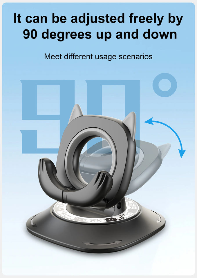 360 Degree Rotating Non-Slip Car Phone Holder Mat Dashboard Cell Phone Stand Compatible with All Smartphones
