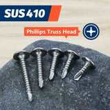 Self-Tapping Sheet Metal Screws   Truss Head High-Strength Quick Tapping Screws Lath to Metal #8 M4.2