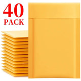 10-50Pack Kraft Bubble Mailers Self-Sealing Paper Envelopes Waterproof Cushioned Padded Foam Shipping Bags for Packaging