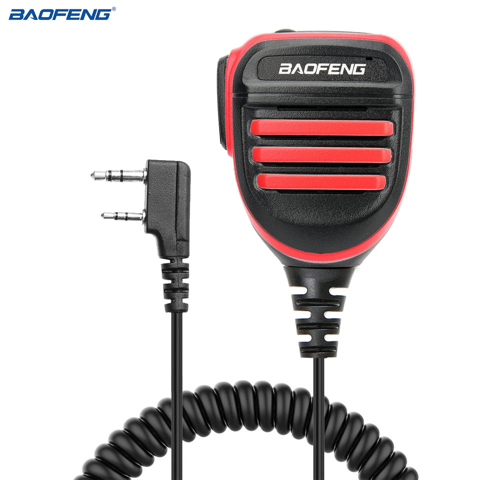 Baofeng BF-780 Dual PTT Remote Shoulder Walkie Talkie Speaker Microphone Mic For UV-5R BF-888S 5RH 21 PRO Quansheng UV-K5 UV-K6