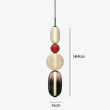 Modern Colorful Glass Hanging Pendant Light Chandelier for Loft Living Room Restaurant Nordic Coffee Restaurant Lighting Fixture