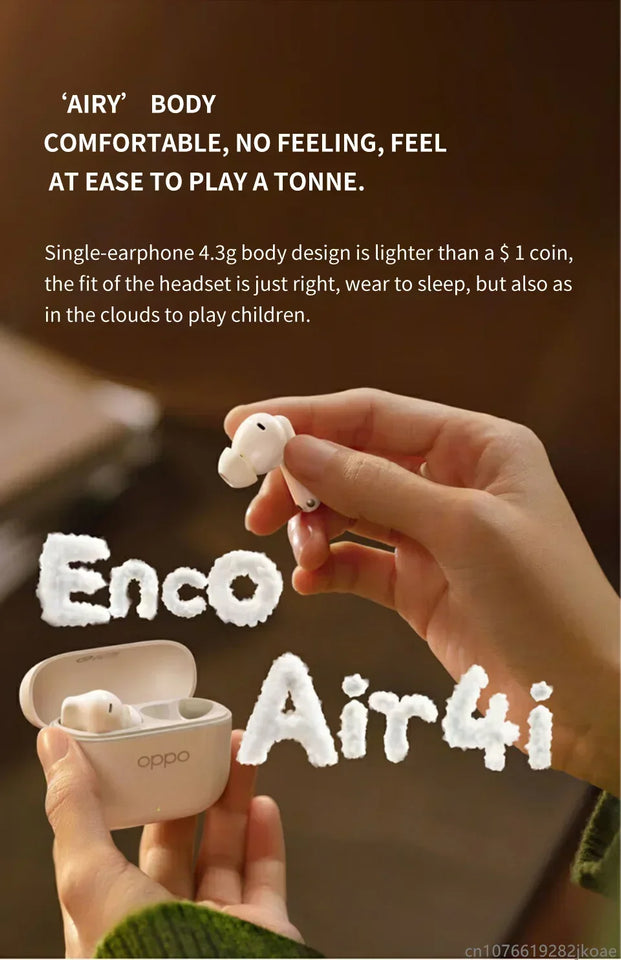 New OPPO Enco Air4i Earphones Wireless Bluetooth 5.4 Call Noise Cancelling Sports Headphones HiFi Stereo Gaming Music Headset