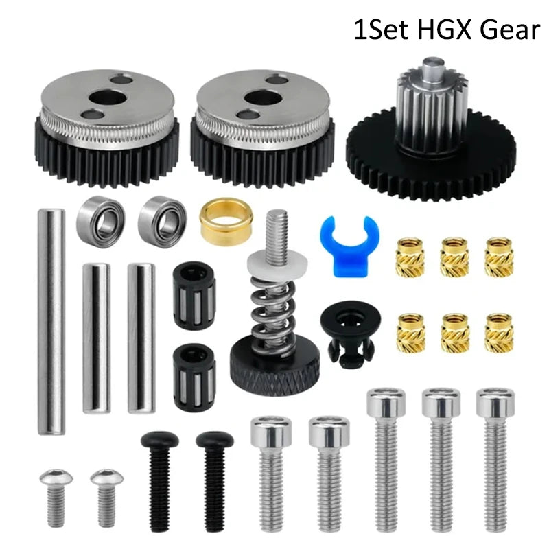 Dual Gear Extruder HGX-LITE-Extruder Hard Steel Reduction Gear With High Speed Motor for CR10 CR 10S Ender 3 V2 3D Printer Parts