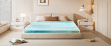 JHK 2-4 Inch Memory Foam Soft Mattress Topper Thick Gel Cooling Mattress Soft and Breathable Bed Topper Bedroom Furniture