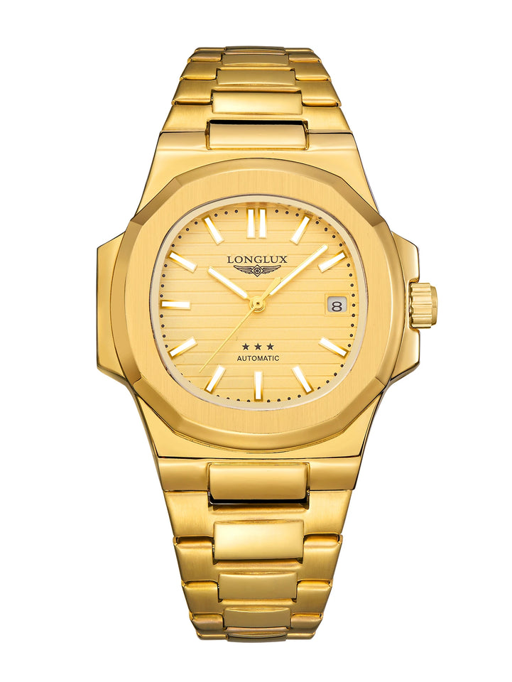 Men automatic watch business date mechanical watches waterproof stainless steel luminous luxury mens watch boyfriend gift