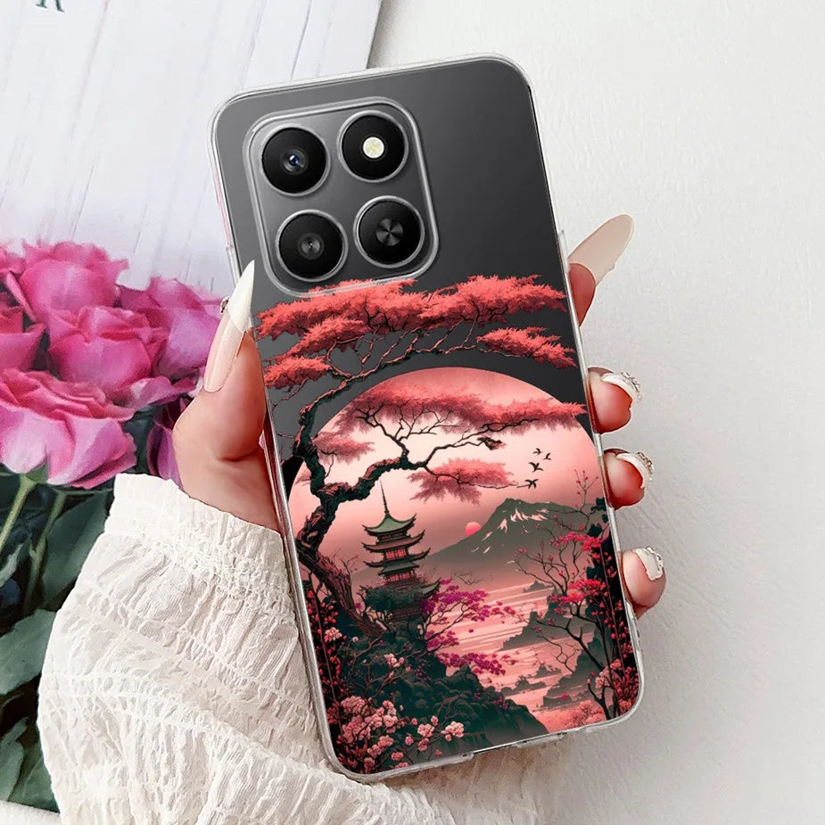 For Honor 400 Smart 5G Case LGN-NX1 Cute Cartoon Painted Cover Soft Slim Phone Case For Honor X7d HonorX7d Honor400 Smart Fundas
