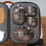 Tea set gifts, travel tea sets, convenient one pot, four cups, quick guest cups, outdoor portable tea sets, cup sets