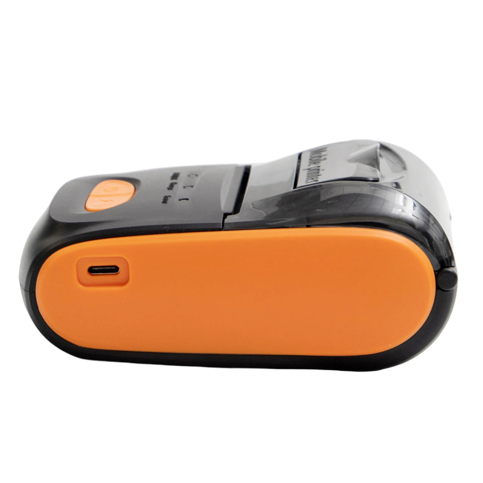 Receipt Printer Portable 58mm Mobile Thermal Printer Wireless BT Mini Bill Ticket Printing Printer with 1pcs Thermal Paper Rolls