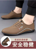 Retro Leather Shoes for Men Summer 2025 New Outdoor Lightweight Men's Loafers British Peas Shoes Men's Moccasins Tenis Masculino