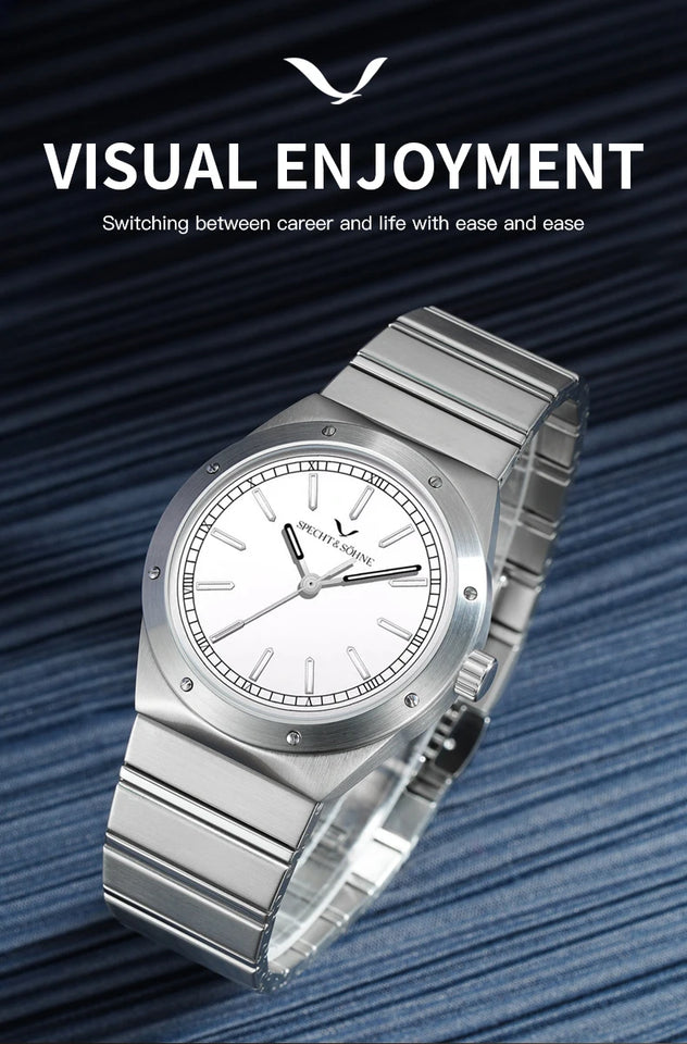 New Arrivals 2025 Specht & Söhne Luxury Watch 38MM Men's Quartz Super Slim Stainless Steel Sapphire Crystal 50M Water Resistant