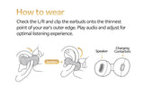 QCY T33S Open Ear Earbuds Crossky C30S Ultra-Comfort Clip On Ear Buds Wireless Bluetooth 6.0 LDAC Hi-Res Audio 40H Earphones