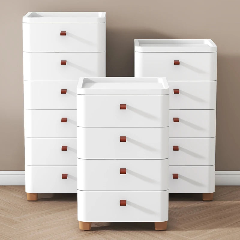 Narrow Space Storage Cabinet Drawer Style Kitchen Bathroom Multi-layer Organizer Shelf Wall Mounted Rectangular Plastic Storage