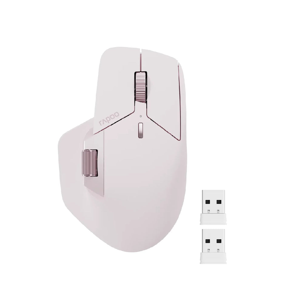 Rapoo MT760/MT760Mini Multi-mode Rechargeable Wireless Bluetooth Mouse Ergonomic 4000 DPI Support Up to 4 Devices Office Mice
