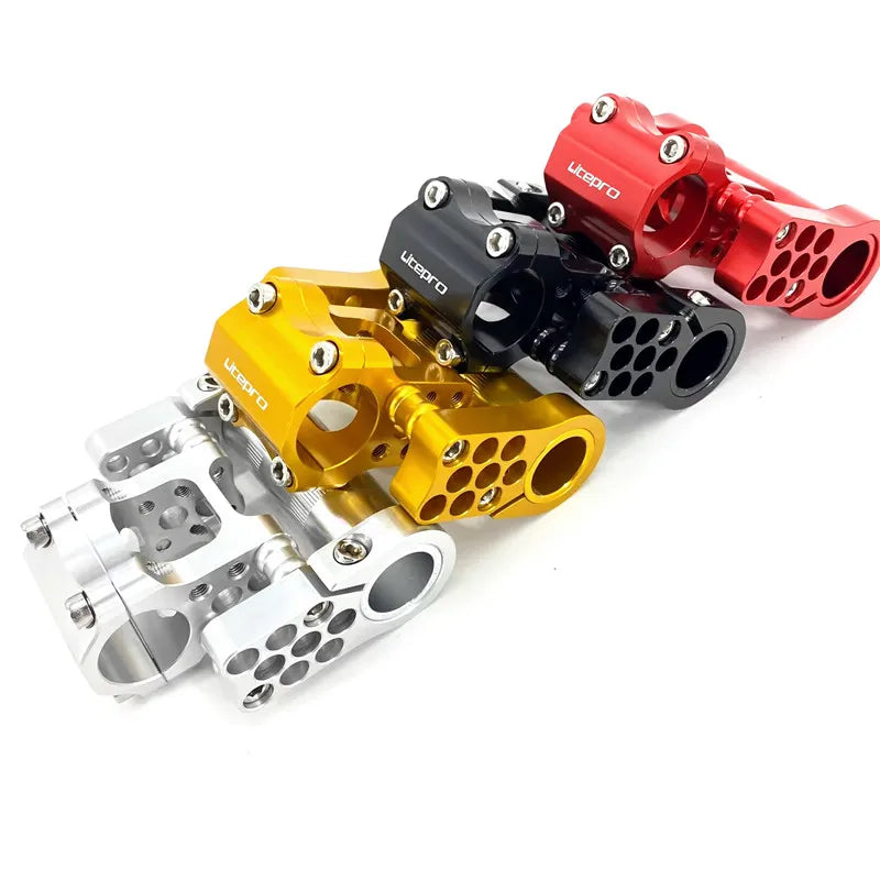 Litepro for Brompton Folding Bike Stem Extend Adjusted Variable Angle stem Aluminum Alloy CNC Bicycle Handlebar Adjustable Stem