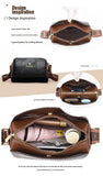 Luxury Kangaroo New Genuine High Quality Soft Leather Women Purses Cofrossbody Bag Designer Brand Ladies Shoulder Crossbody Bags