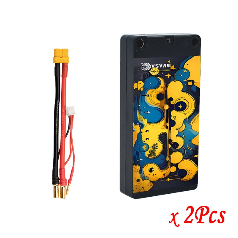 GNB 7.6V Rechargeable Battery 4600mAh For RC Racing Cars Four Drive Off-Road Spare Parts HV 100C 2S Lipo Battery