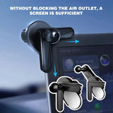 Mobile Phone Holder Base for Car Display Screen Universal 17mm Ball Head GPS Bracket Sticker Base for Tesla Model 3/Y/S/X