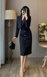 Long Sleeve Suits 2 Pieces Sets for Women Sexy Woman Outfit Office Clothing New Arrivals Vintage Festival Y2k Clothes Matching