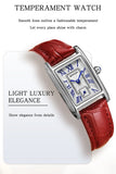 Sanda 1116 New Fashion Elegant Women's Analog Quartz Watch, Rectangle Dial, Water Resistant Business Wristwatch