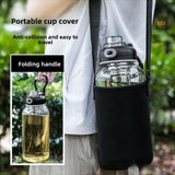 Tea Separation Glass Tea Cup Double Drinking with Handle Water Cup Large Capacity High Temperature Resistant Portable Kettle