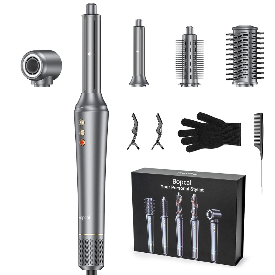 5 in 1 Multi Hair Styler Curling Iron Hair Hot Air Brush Curling High speed Hair Dryer Salon Professional Curly Hair Styler